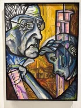 Schilderij ‘Alcoholtesters’ van Joni Kling aangekocht